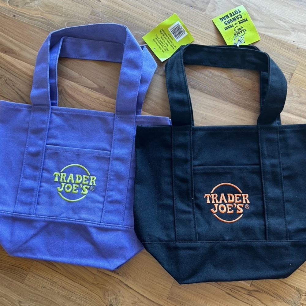 Trader Joe's Halloween Mini Tote Bags